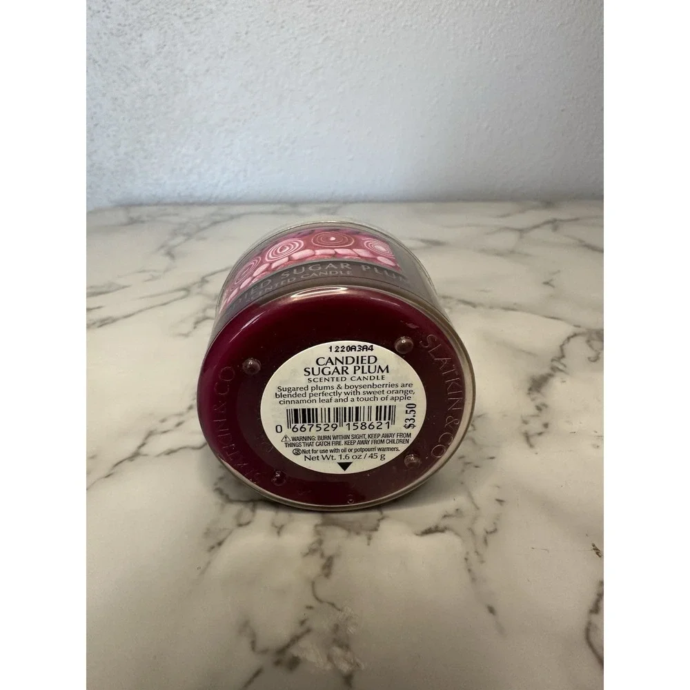 3 Bath & Body Slatkin &‎ Co Mini Holiday Scent Candles. Gingerbread. 1.6oz
